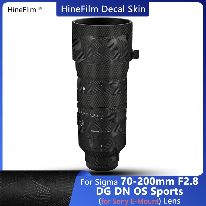 

Sigma 70-200 f2.8 E Mount Lens Decal Skin for Sigma 70-200mm F2.8 DG DN OS Anti Scratch Wrap Cover 70200 Sticker Film