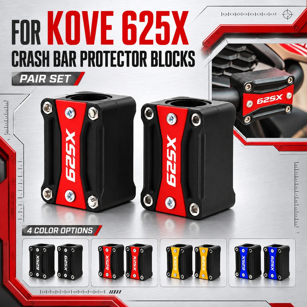 Modified CNC Crash Bar Slider For KOVE 625X, Bumper Anti-scratch Anti-fall Protection Parts