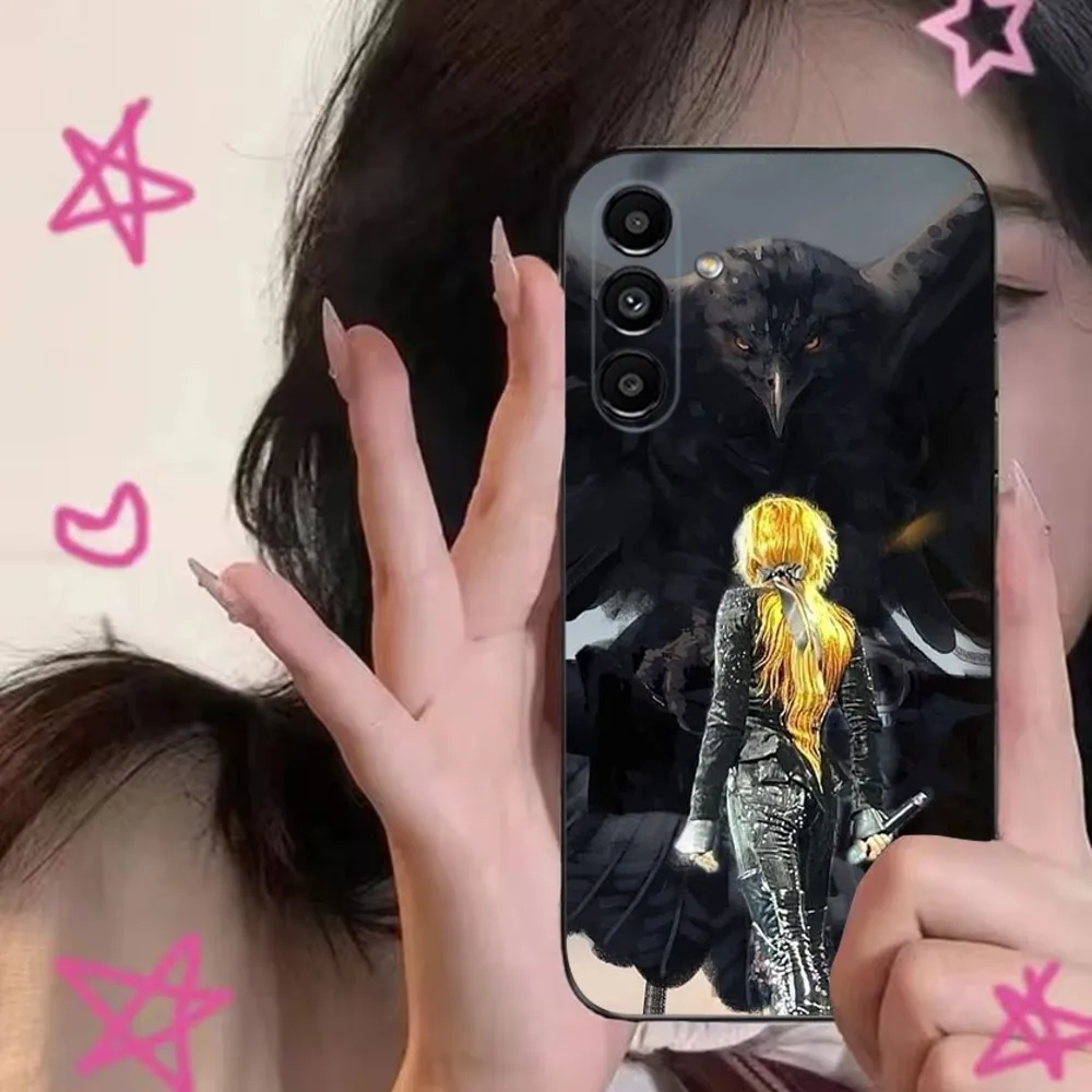 Singer Mylene Farmer Phone Case For Samsung S24,S21,S22,S23,S30,Ultra,S20,Plus,Fe,Lite,Note,10,9,5G Black Soft Cover