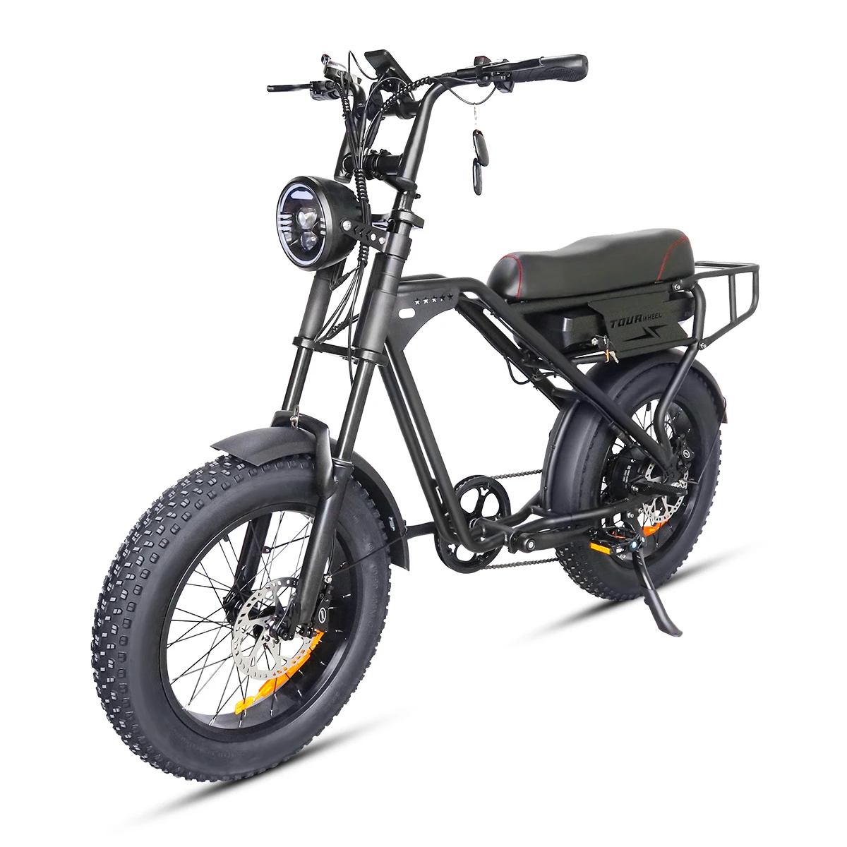 750W Electric Bike Mountain Bicycles 20Inch Fat Tires 48V20AH Men's OFF-Road MTB Powerful Ebike For Adults