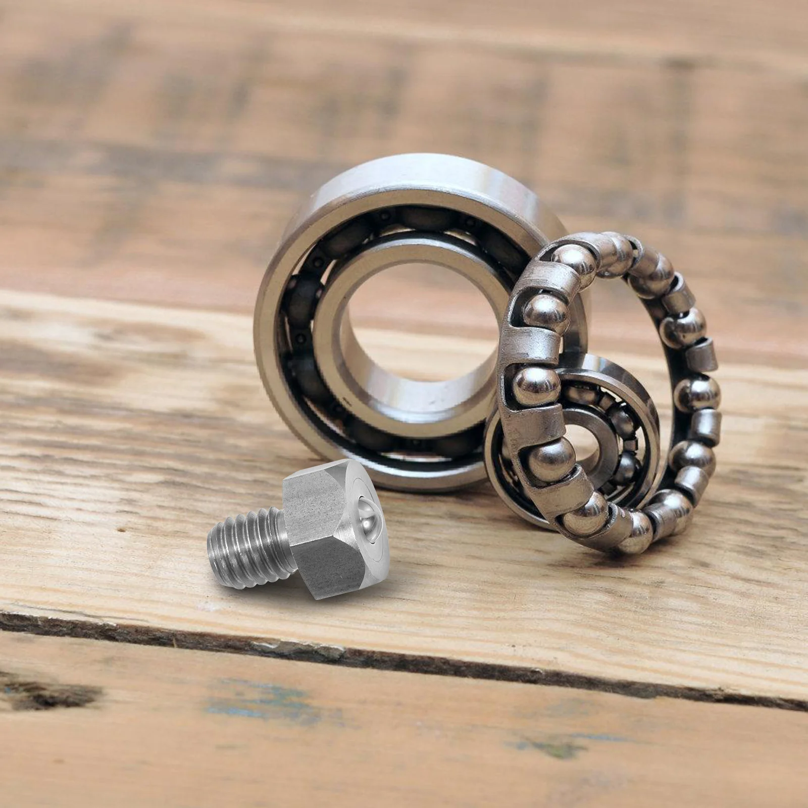 

Stainless Steel Head Plunger Adjustable Roller Bolt Rotation Smooth Operation Hexagonal Structure Low-Friction End Screw