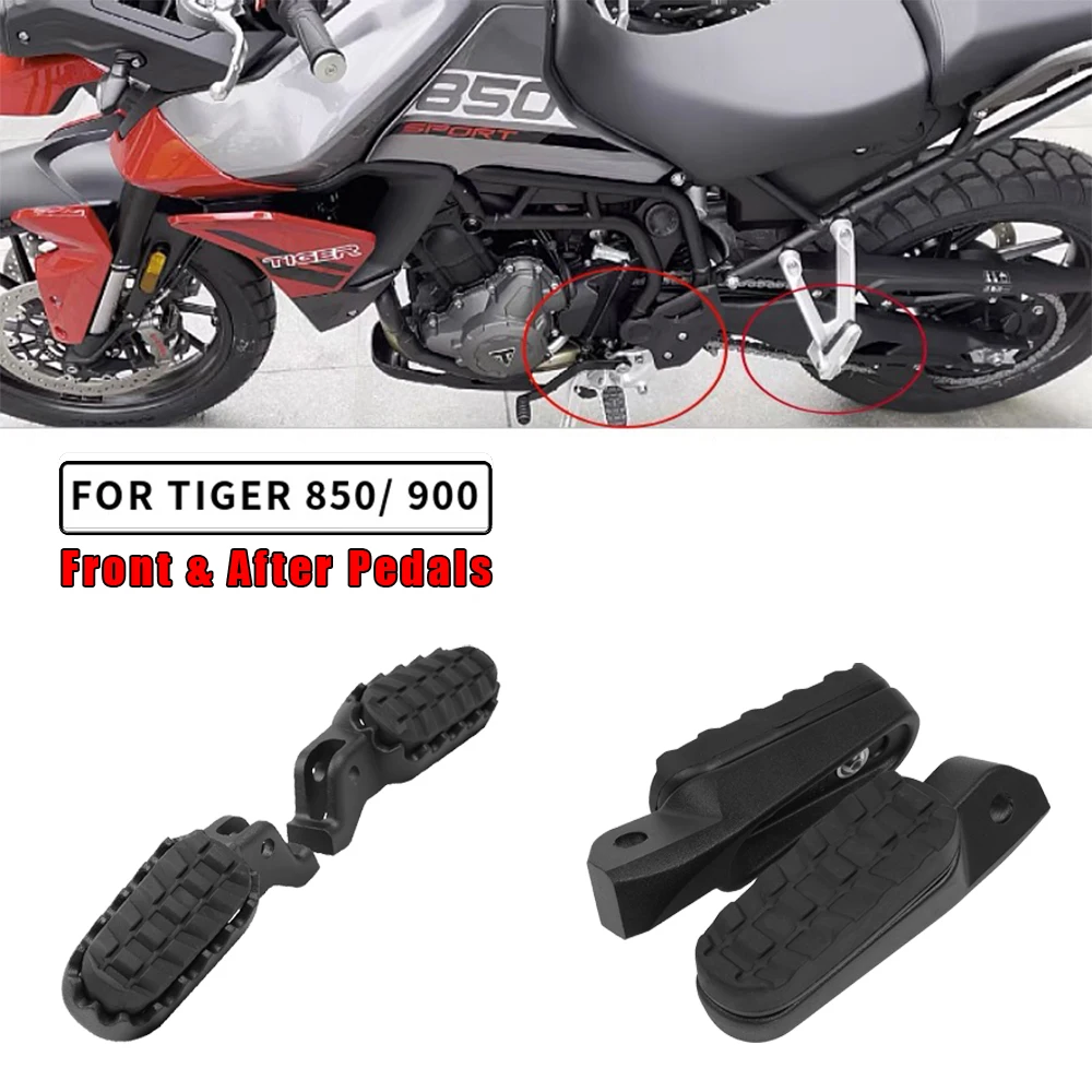 

Motorcycle Front Footrest Rear Pedal For TIGER 850 SPORT TIGER900 GT RALLY PRO Scrambler 1200 Motorcycles Foot Pedals Pegs Pads