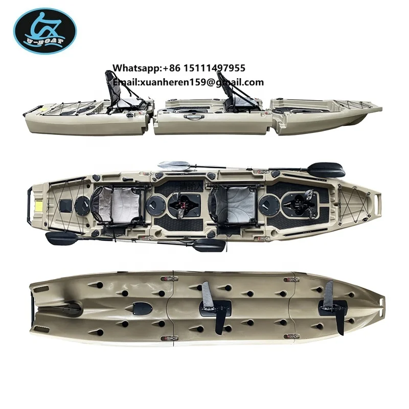 2024 U-boat Wholesale Detachable Foot Pedal Drive Fishing Kayak Racing Boat Motor Electric Canoe for Sale