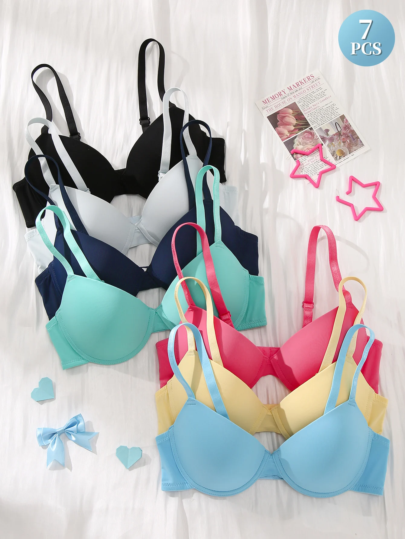 

Летний женский бесшовный бюстгальтер пуш-ап без косточек, дышащий и удобный, не давит на грудь, для повседневной носки, в различных цветах, идеально подходит для пляжа.