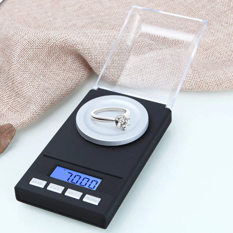 100g/0.001g High precision Portable Digital Scale LCD Backlight  Electronic Balance Scales for Gold Jewelry Kitchen Pocket Scale