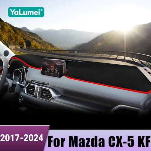 Imagen 1 del producto Para Mazda CX-5 CX5 KF 2017 2018 2019 2020 2021 2022 2023 cubierta del salpicadero del coche evitar alfombrillas de luz accesorios de alfombras de instrumentos
