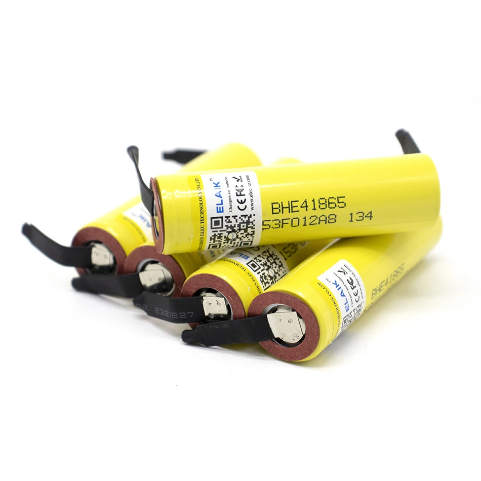 ELAIK 100% Original 18650 he4 3.6V Battery 2500mAh 20A 35A high drain HE4 18650 battery power tools +DIY Nickel