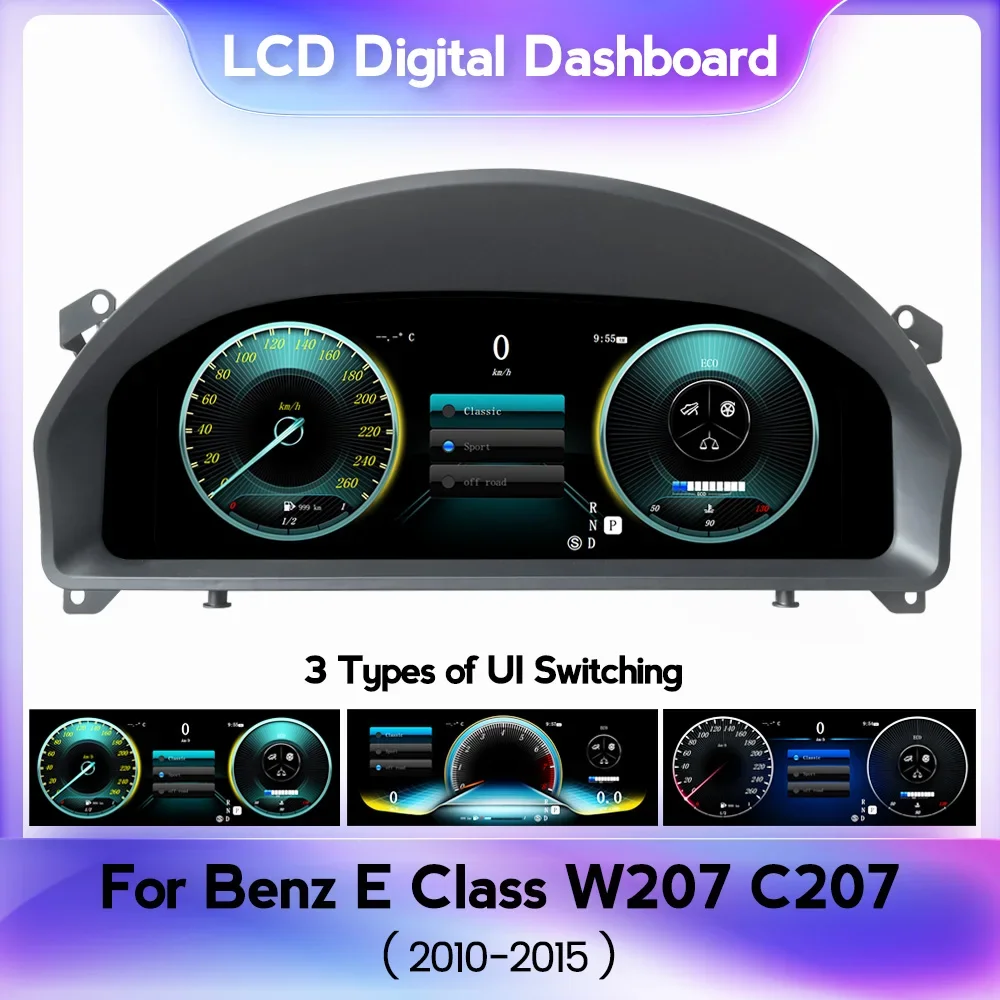 

Car LCD Digital Dashboard Display Panel For Mercedes E Coupe W207 C207 A207 2010 - 2016 Car Gauge Car Sets Dash Panels Upgrade