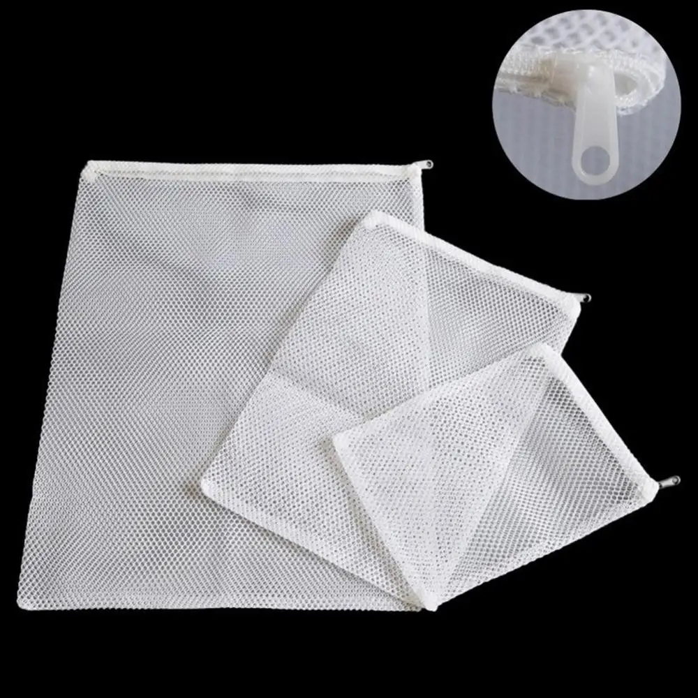 Filtration Media Filter Fish Tank Aquarium Mesh Net Bag Pond Zippered Pouch