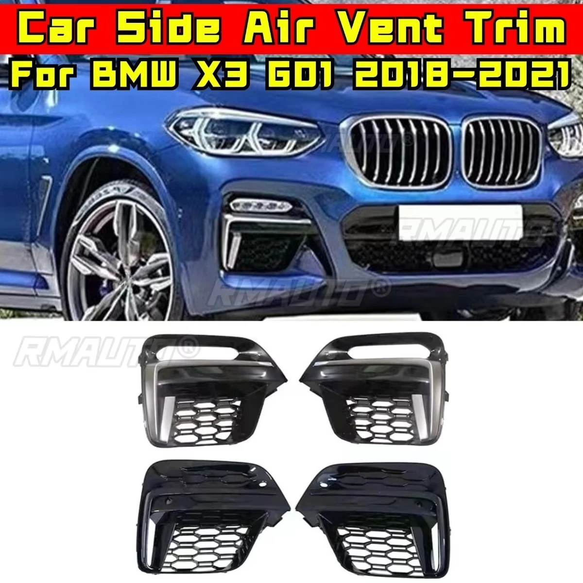 

Боковой бампер автомобиля, вентиляционное отверстие, аксессуары для BMW X3 G01 2018-2021, задний бампер, разделительная крышка, накладка вентиляционного отверстия, комплект кузова