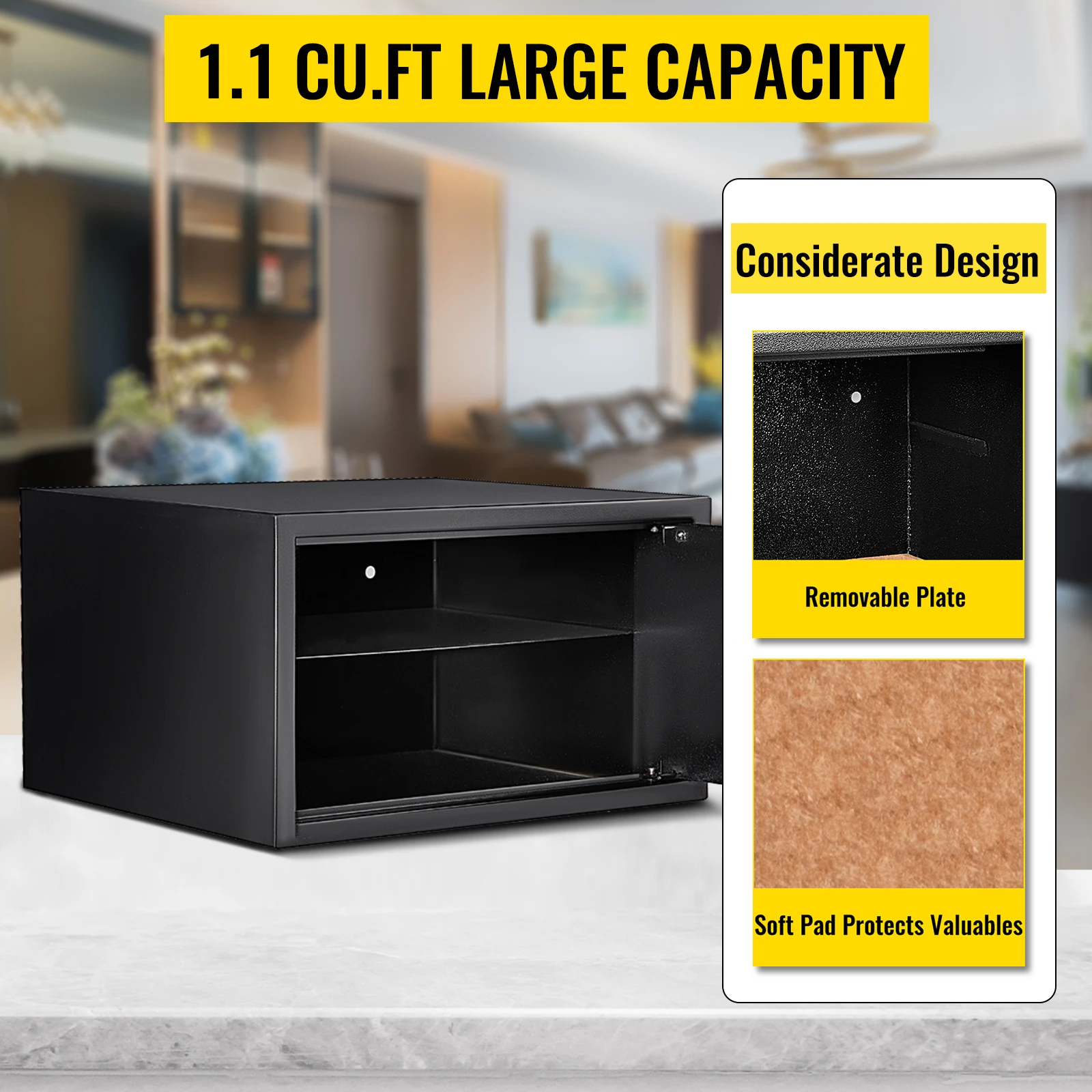 Vevor Verborgen Beveiliging Geld Opslaan Collecties Componenten Home Digitale Toetsenbord Elektronische Code Lock Storting Kluis