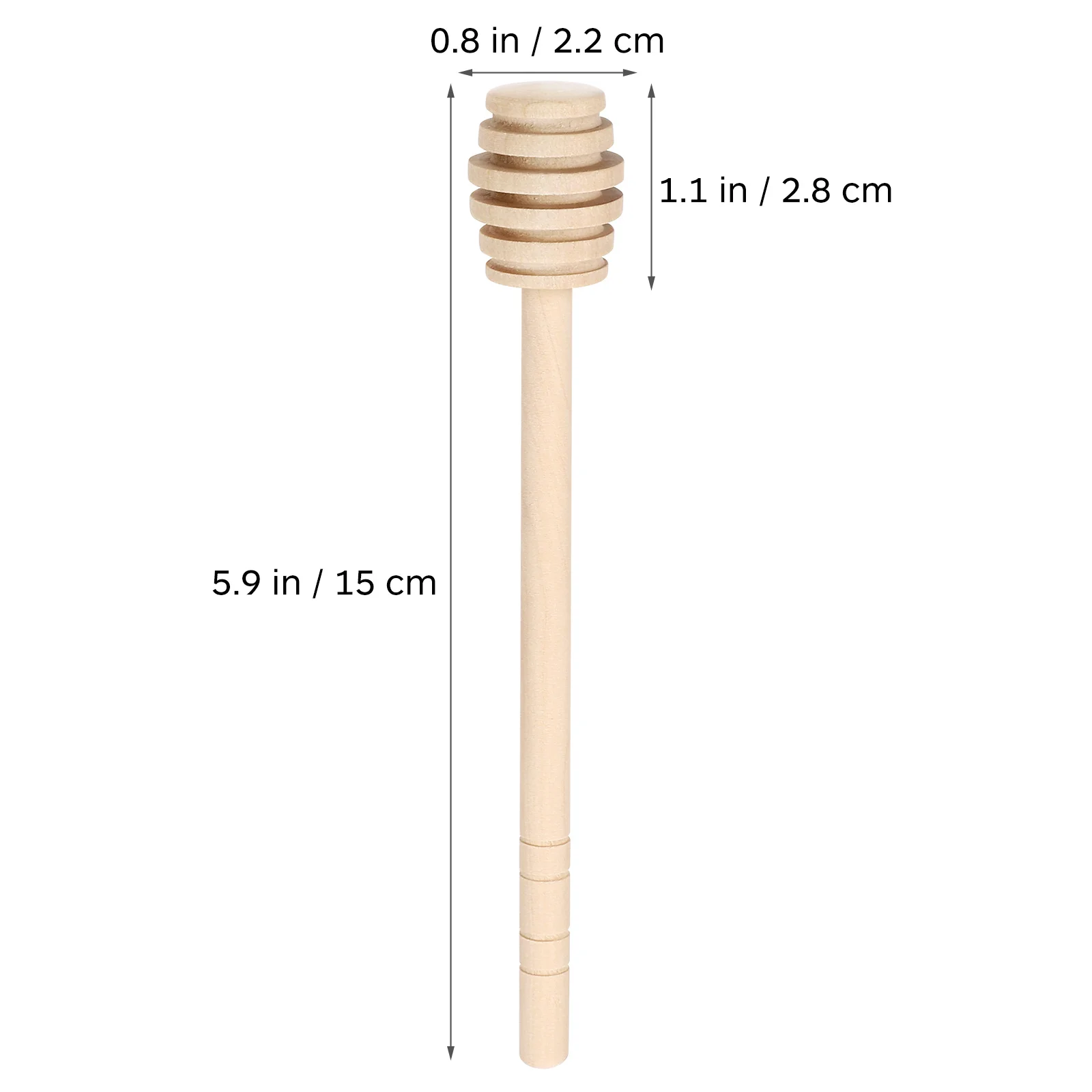 

3Pcs Wooden Honey Dipper Stick Natural Wood Honey Mixing Sticks for Jar Dispensing Drizzling Syrup Jam Maple Caramel Stirring