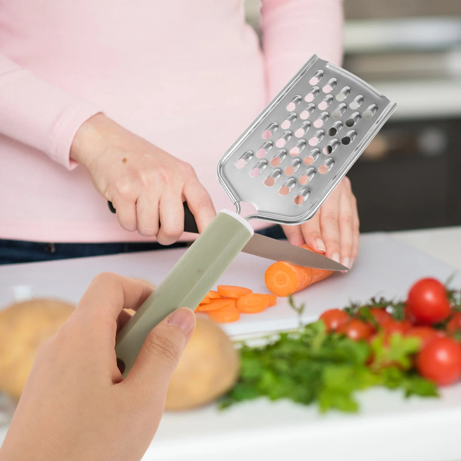 

Handheld PP Handle Kitchen Grater Cheese Vegetable Garlic Multifunctional Comfortable Grip Portable Efficient Easy Clean