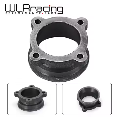 WLR RACING - 2.5" to 3" V- Band Turbo Downpipe Exhaust Flange Adapter 4 Bolts CONVERSION KIT PQY4830