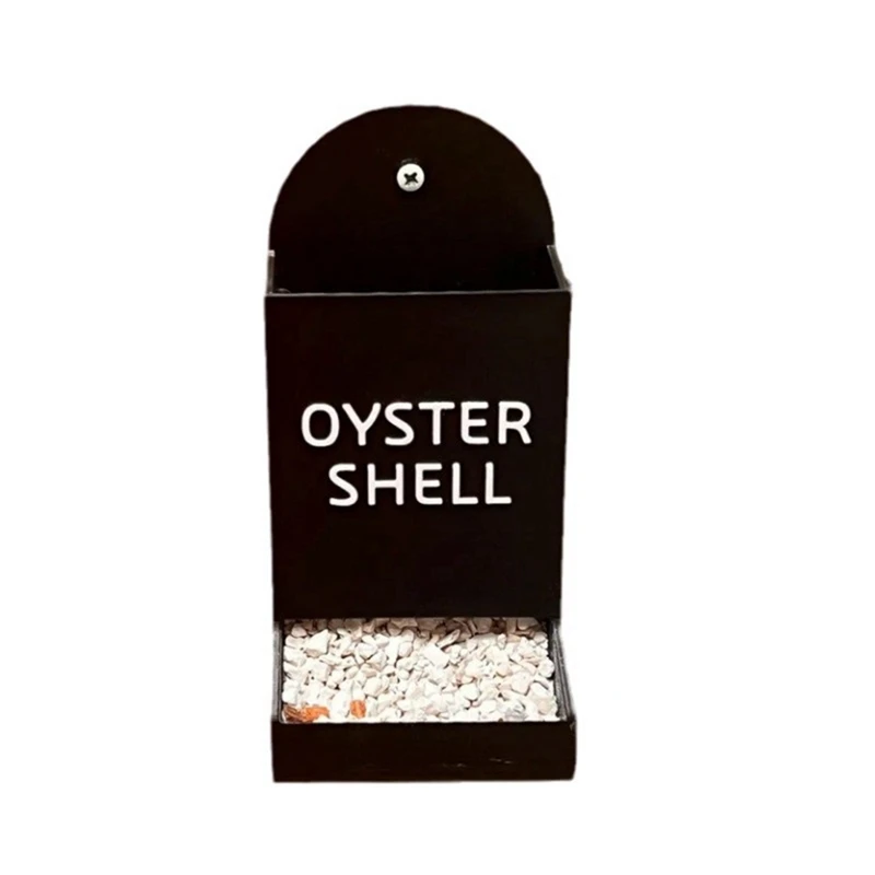 

Chicken Oyster Shell Feeder And Grit Feeder Plastic Chicken Feeder Chicken Coop Accessories Automatic Chicken Feeder