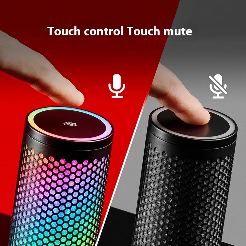 Hyperx Quadcast 2S USB Microphone RGB Tap-to-Mute Sensor LED Indicators PC Gaming Live Streamer E-Sports Microphone Custom Gifts