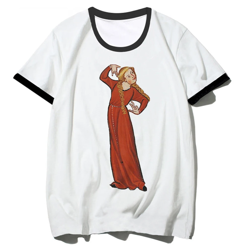 Medieval top women Japanese graphic Y2K top female graphic clothes