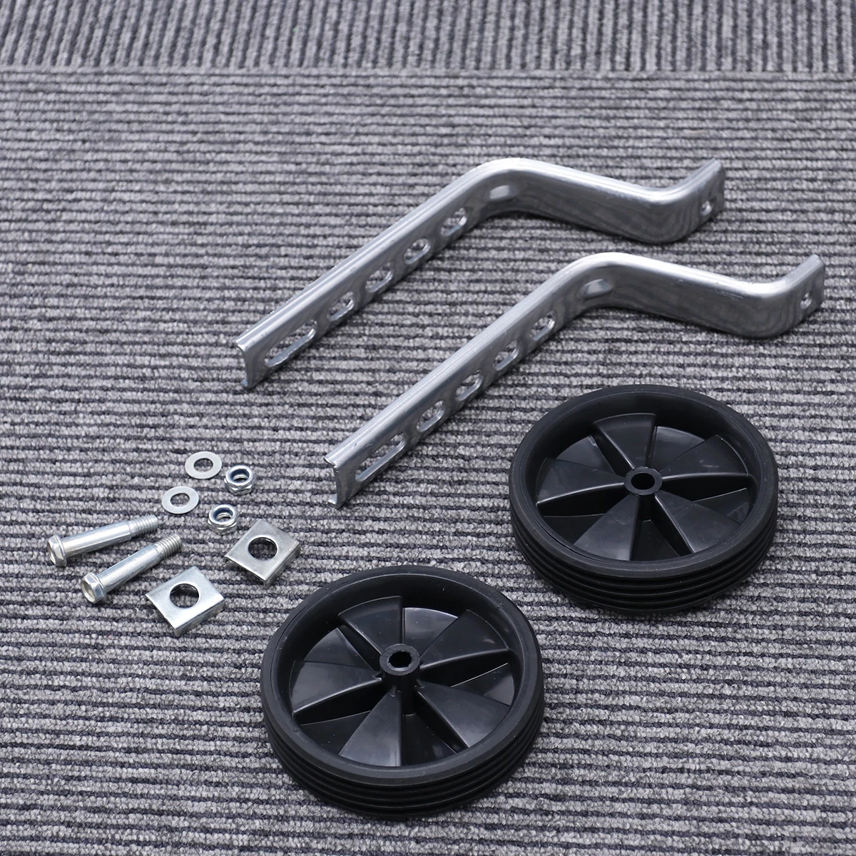 

12-20 Inch 's Training Wheels Strong Steel Construction Ideal for First- Safety and Stability Black