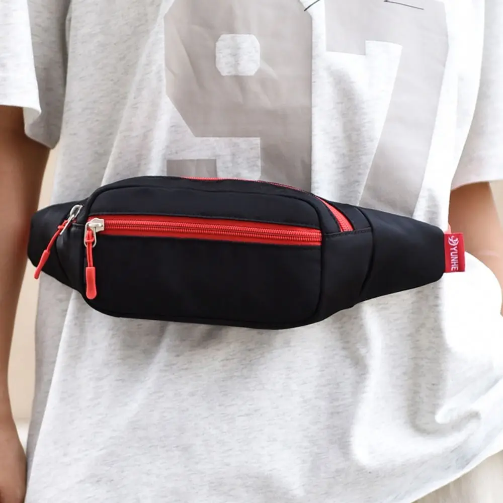 Fashion Large Capacity Women's Chest Bag Lightweight Wear-resistant Fanny Pack Black White Blue Sports Sling Bag Running