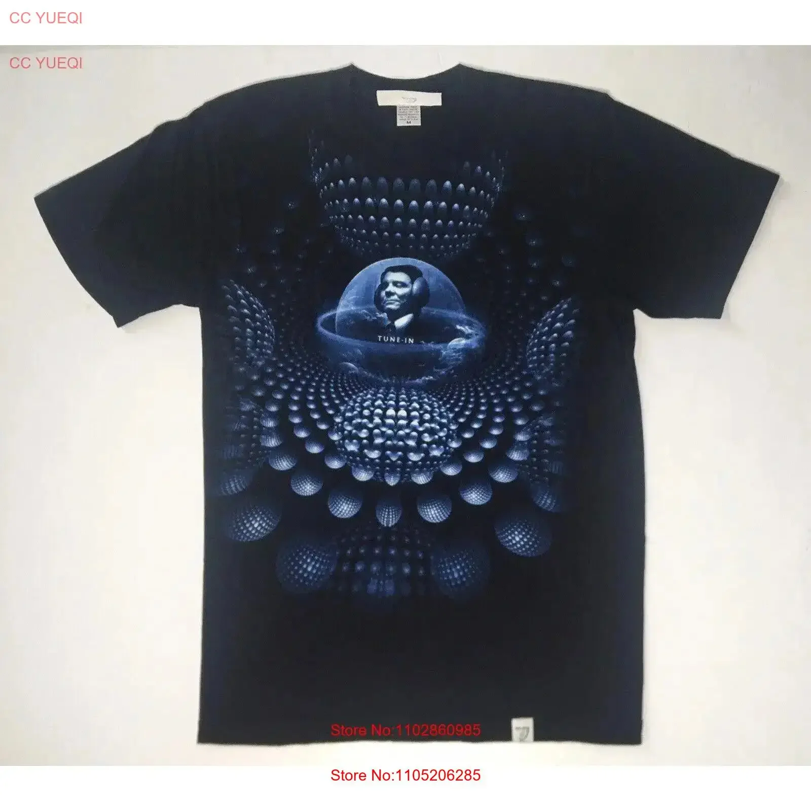 Made In USA The Imaginary Foundation Tune Medium Black T Shirt vintage Washed Stylish designer clothes Breathable fashion