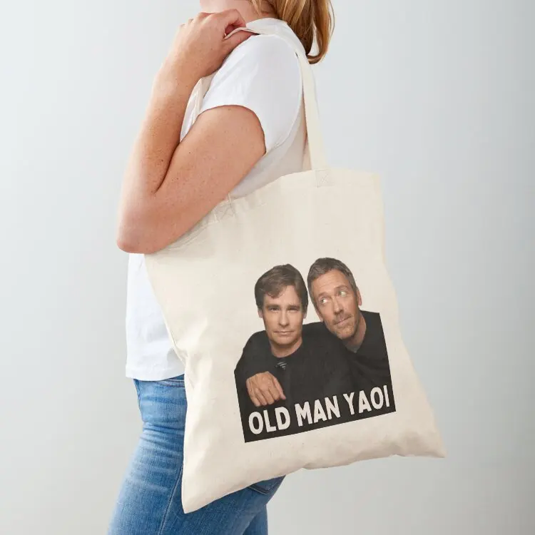

house x wilson = old man yaoi Tote Bag bags luxury women Canvas stote bag Customizable tote bag sacs de shopping
