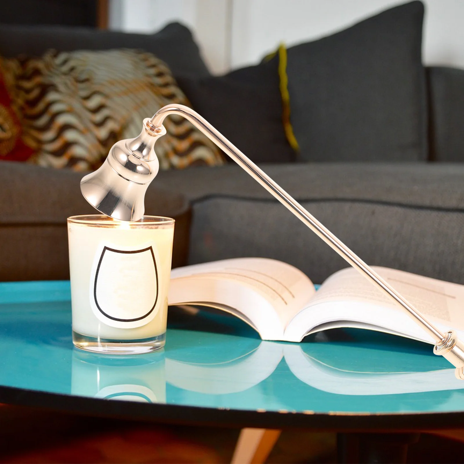 السنافر خمر مقبض طويل لهب السنافر ل جرة معطرة الشاي ضوء الشموع ديكور المنزل ملحق الفتيل المعدني #6