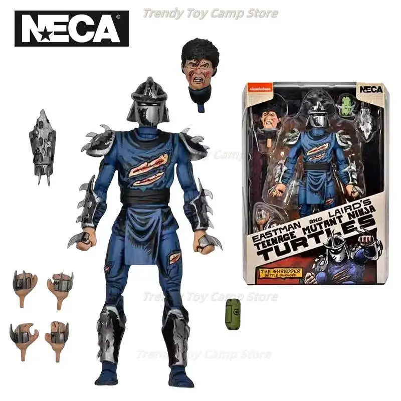 【disponibile】neca-54289-giocattoli-adolescente-mutante-tartarughe-ninja-mirage-comics-action-figure-battaglia-danneggiata-trituratore-18-cm-bambola-originale
