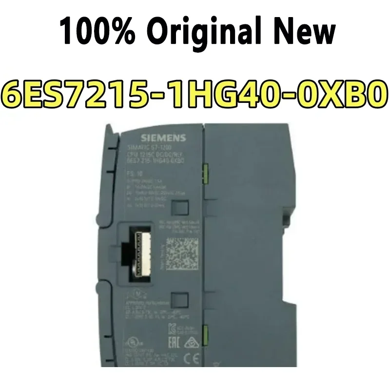 100% Tested 6ES7215-1HG40-0XB0 S7-1200 1215C 6es7 2151hg40-0xb0 Module 2 PROFINET Ports 14 24V DC Inputs