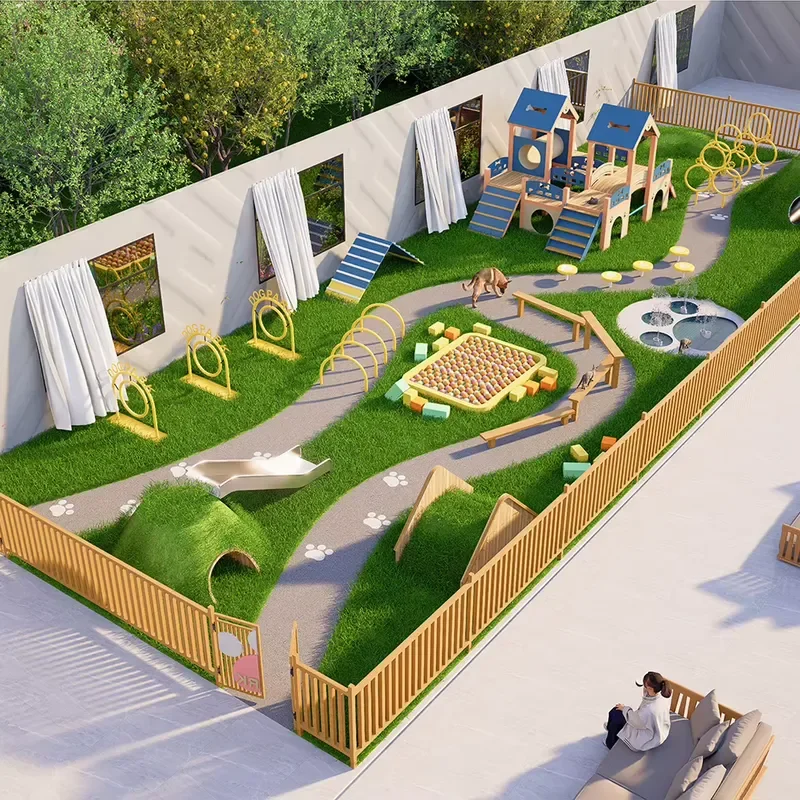 for Outdoor Dog Playground Pet Activity Equipment for Homes Parks Resorts