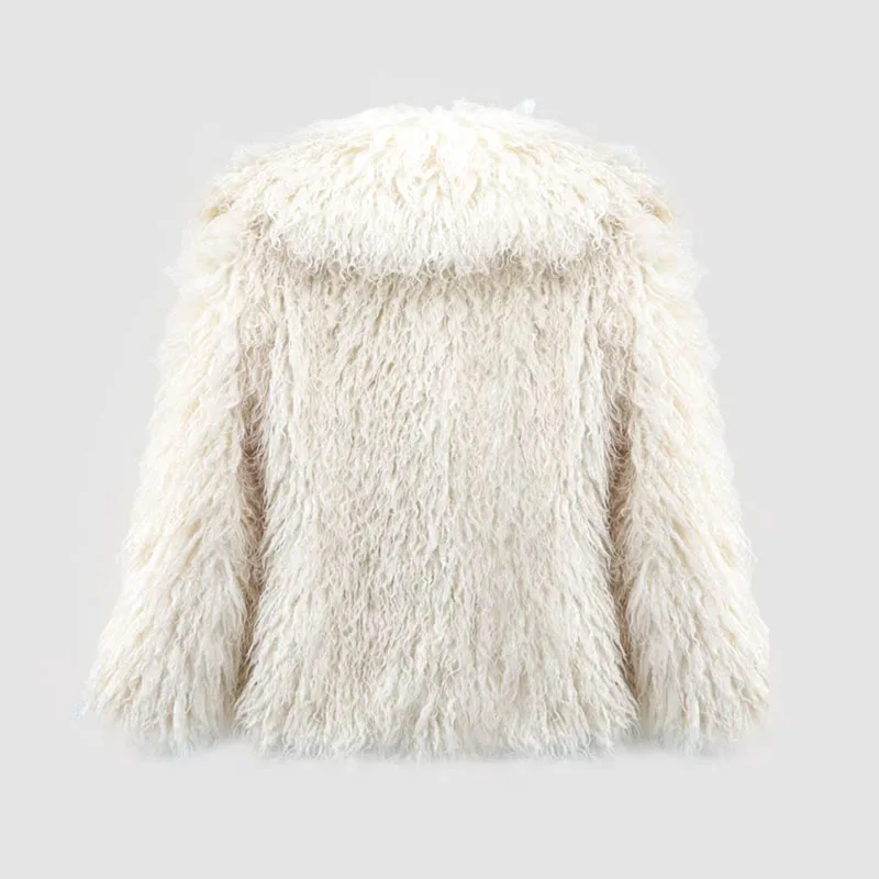 Cappotto in pelliccia sintetica ecologica da donna monopetto giacca calda casual pelliccia sintetica di alta qualità 2025 nuovo arrivo invernale