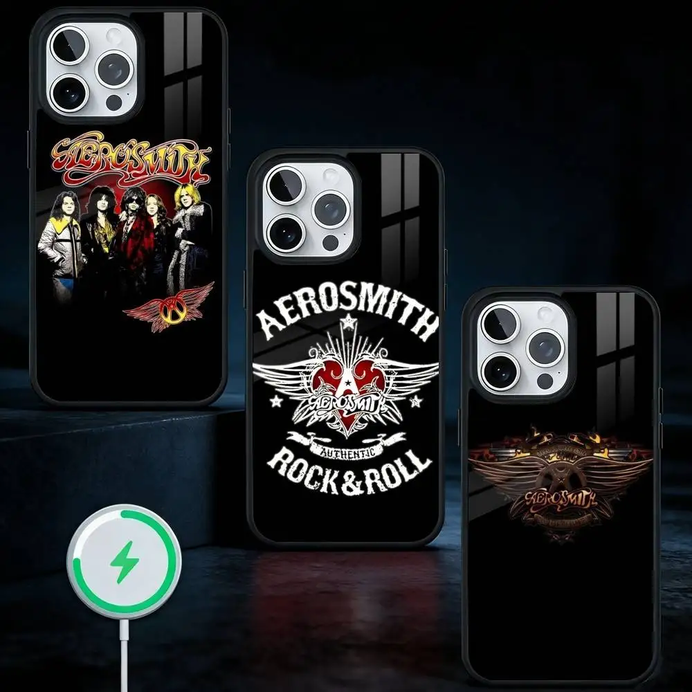 

Band A-Aerosmith Phone Case For iPhone17,16,15,14,13 Plus,Pro Max Magnetic For Magsafe Wireless Charging