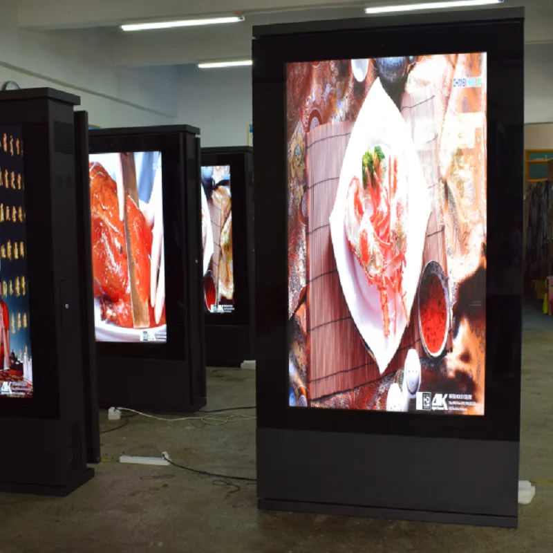 Quiosques de publicidade, equipamento de jogo, parede interna, sinalização digital, quiosque montado, totem, tela sensível ao toque LCD