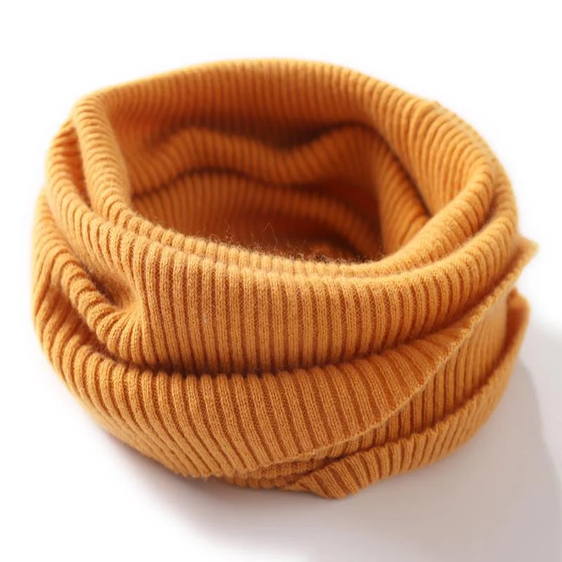 Unissex inverno casual ao ar livre malha snood cor sólida simplicidade confortável tricô lã moda universal pescoço mais quente cachecóis