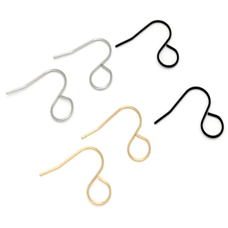 

30-50Pcs/Lot Stainless Steel Hypoallergenic Earring Hook Clasps Earwire DIY Earring Findings For Jewelry Making Bulk Wholesale