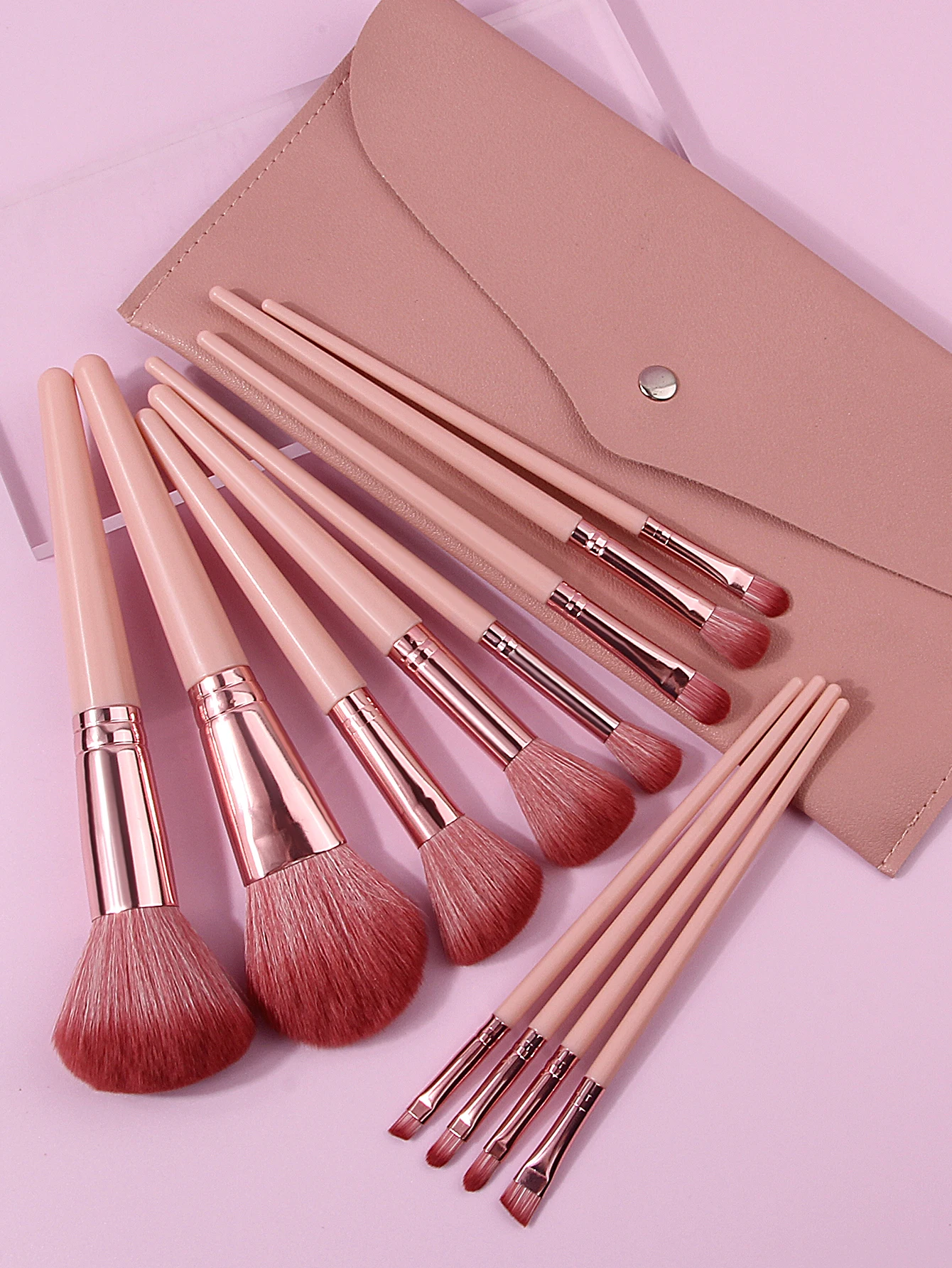 Essential for travel makeup! 12pcs soft-bristled makeup brush set, blush brush, eyeshadow brush, all-in-one portable storage bag