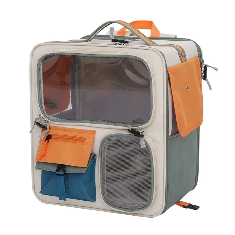 Mochila porta mascotas para gatos y perros, gran capacidad - imagen 3