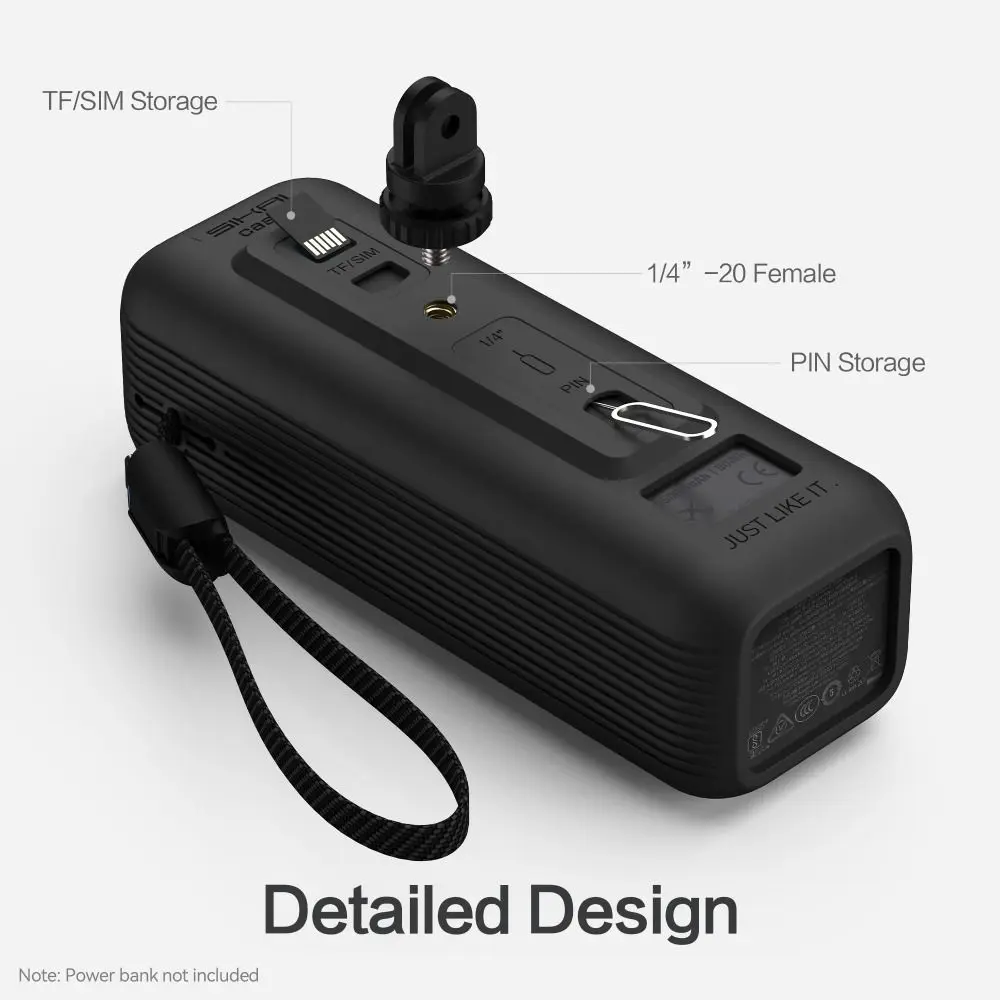 

Силиконовый чехол против падения со шнурком, защитный чехол для аккумулятора с защитой от царапин, гибкий противоударный чехол для Anker Zolo 165 Вт