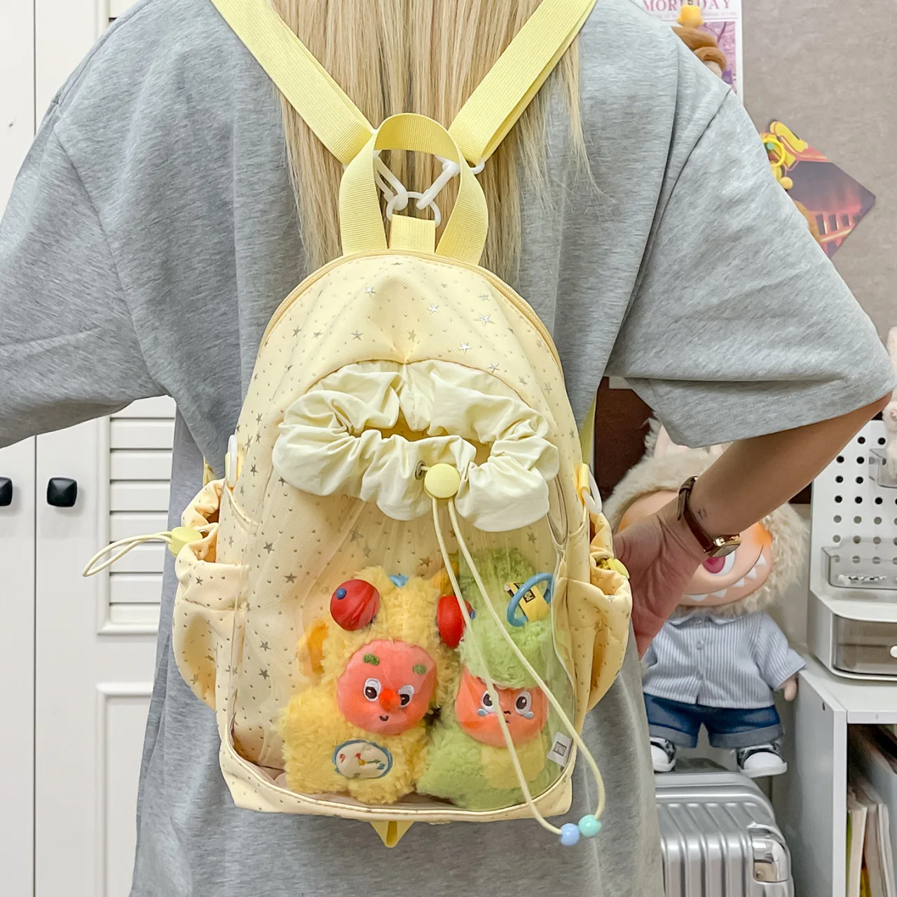 

New Japanese Harajuku Large-capacity Preppy Style Backpack Fashion Luxury Backpack Y2K Dolls Bag Sweet and Cute Ulzzang Ita Bag