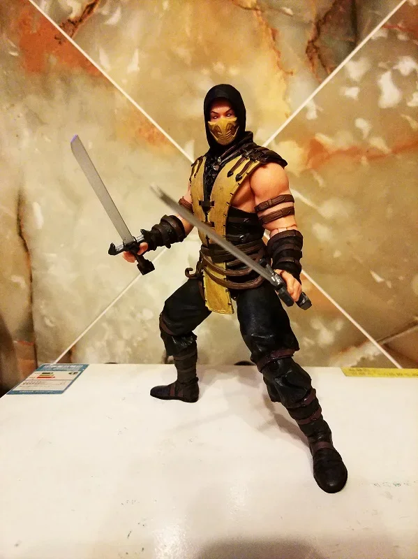 MEZCO Action Figures Produced Mortal Kombat Magic Palace Empire Movable Doll Scorpion Scorpion Model Decoration Collection