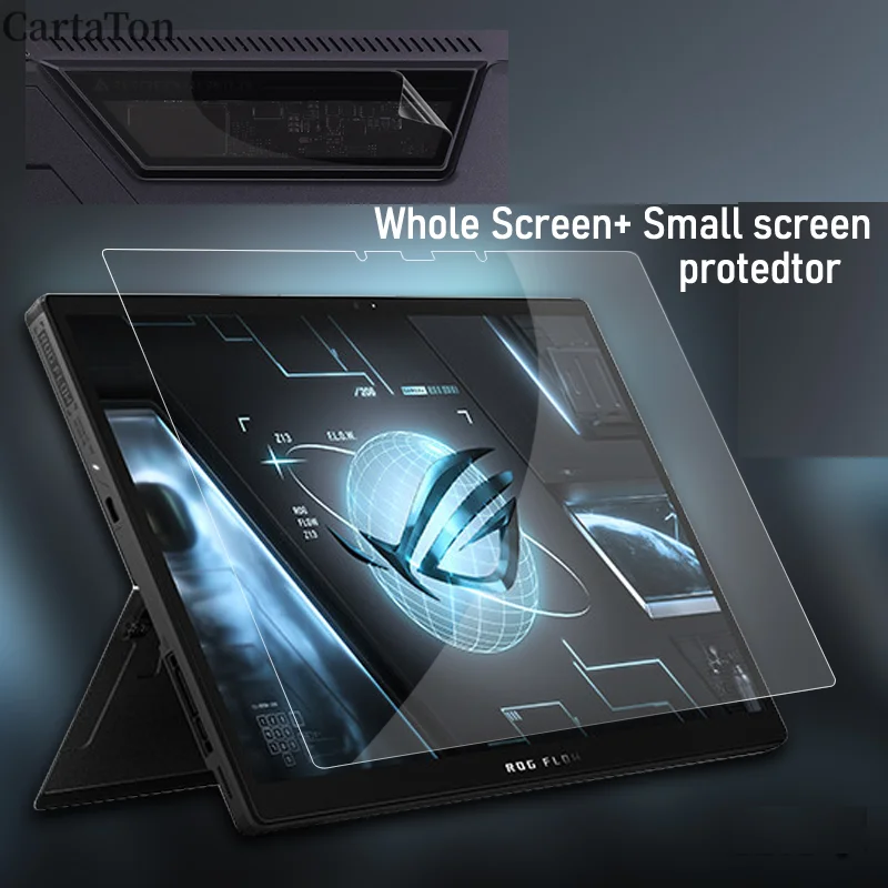 Anti Glare Scratch Cover Whole Screen + Small Screen Protector For  ASUS ROG Flow Z13 GZ301 GZ301Z  2022