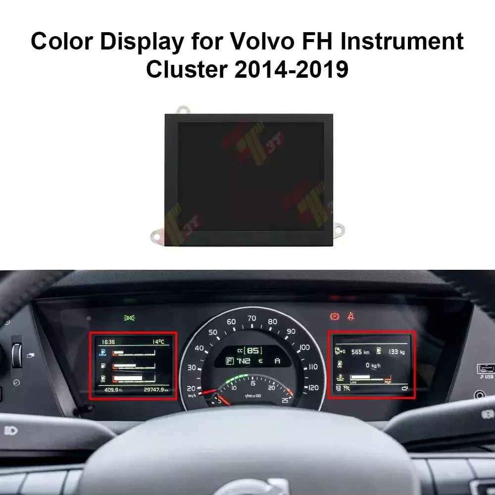 4" Color Display for Volvo FH4 FM FMX Euro 5 & 6 Instrument Cluster speedometer