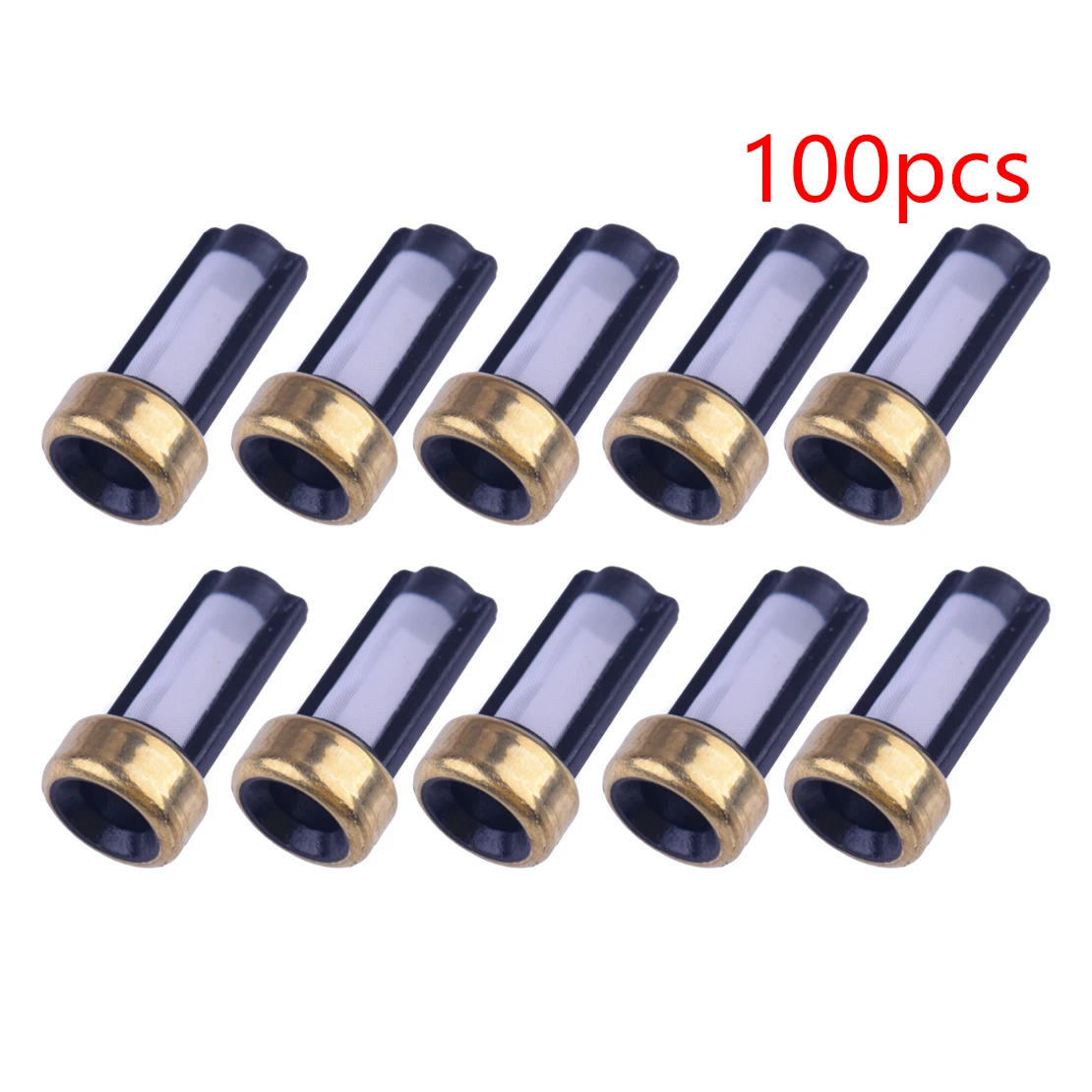 100Pcs 6x3x12mm Fuel Injector Micro Basket Filter Repair Kit Universal Car