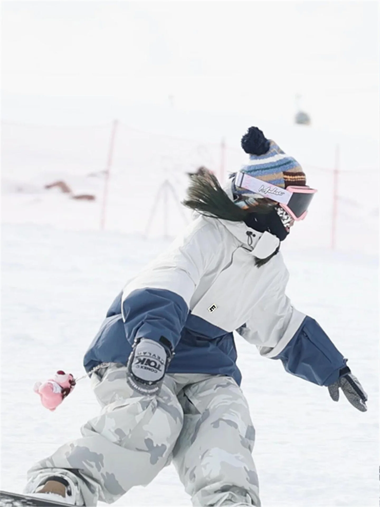 

Outdoor Waterproof Snowsuit Hoodie Men's Women's Winter Fce Lined Warm Profional Snowboard Camouflage Snow Pants Two-Pi...