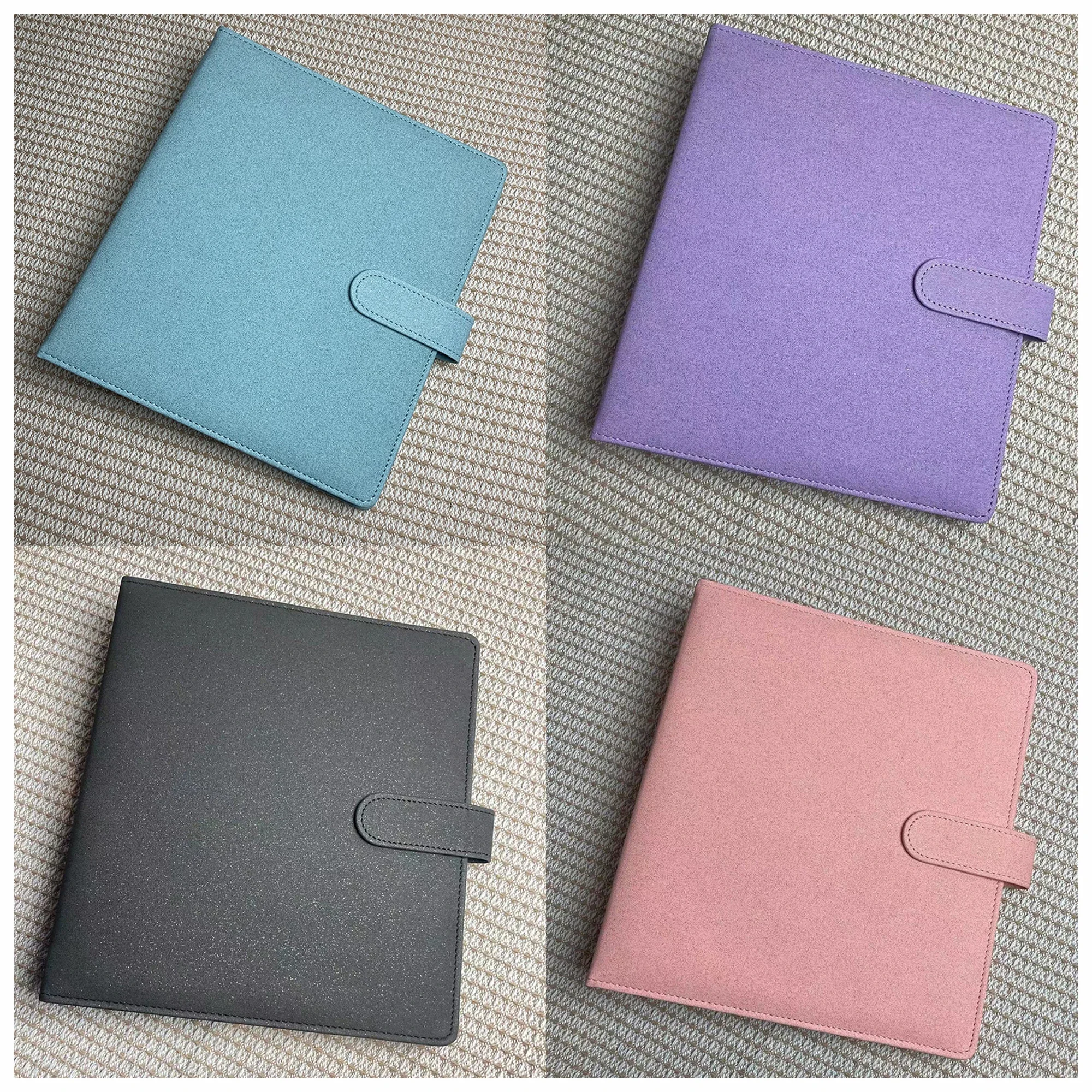 A5 3 Ring Photocard Binder Glitter with Magnetic Button Photo Album Card Kpop Binder 1 2 4 Pocket Sleeves 4×6 10×15 PVC Free