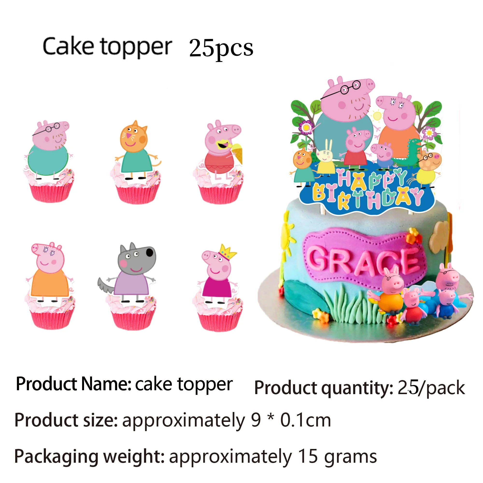 Rosa Schwein Geburtstagsparty Dekoration Einweg-Tischgeschirr Tischdecke Teller Becher Servietten Taschen Baby-Shower Schweinefamilie Partyzubehör