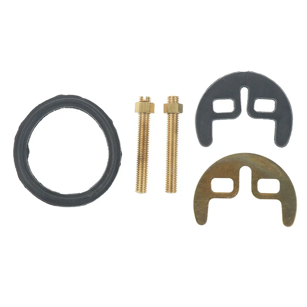 1Set M8 Bolt Tap Faucet Fixing Fitting Kit Washer Plate Hex Wrench Faucet Accessories Plastic Rubber Stainless Steel