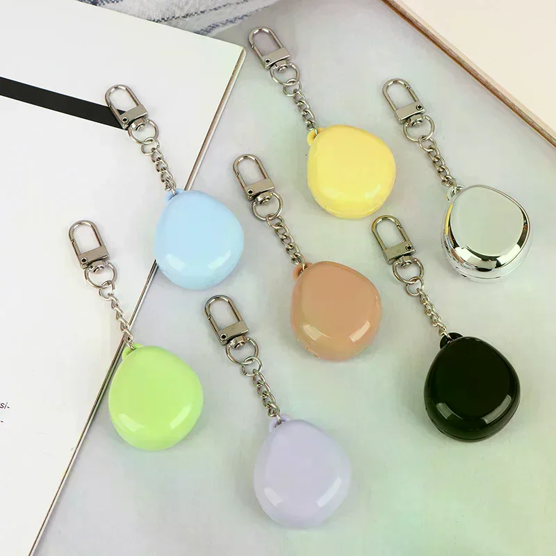 Diy Refill Case With Aluminum Tray Portable Cosmetic Storage Small Blush Container Colorful Keychain Empty Makeup Compact