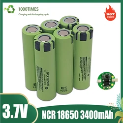 100% New Original Charge Batte NCR18650B 3.7V 3400mAh 18650 Lithium Rechargeable Battery for Flashlight Toy Car Camera Batteries