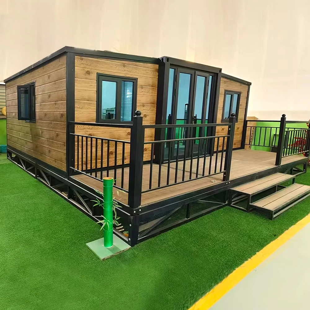 Creative 20 Feet Two Bedroom Ready to Live Expandable Container Folding House Prefab Home for Hotel customized