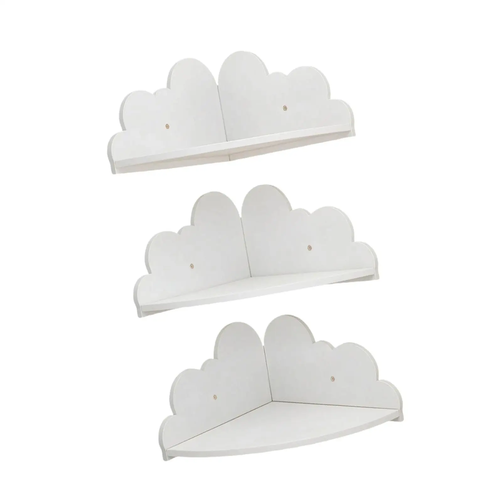 Cloud Shape Wall Shelf Modular Storage Corner Floating Shelf for Kids Room Decor Bedroom Organizer